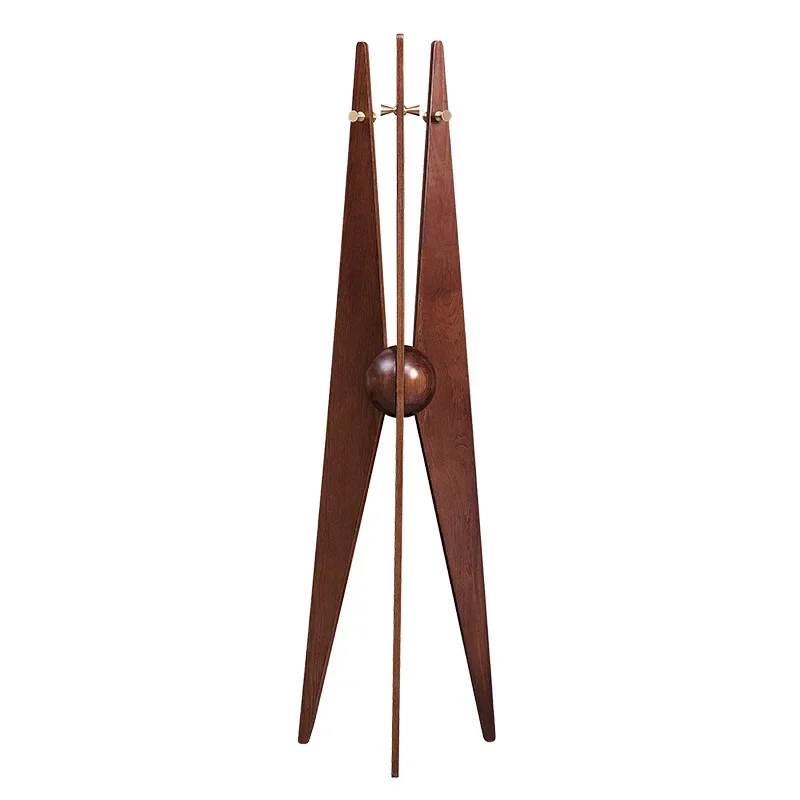 All solid wood hanger floor-to-ceiling home living room office Nordic coat rack