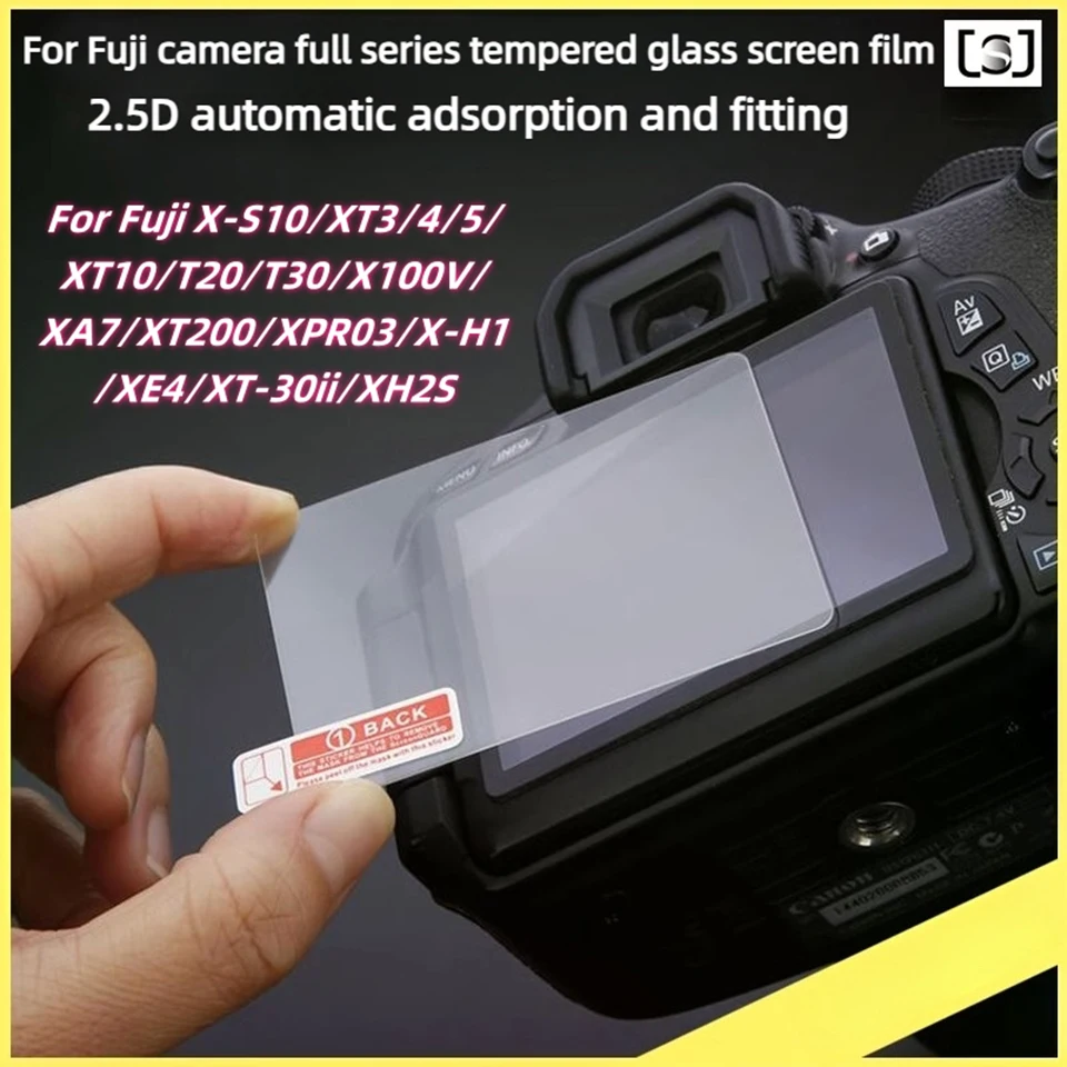 9H 2.5D LCD Camera Screen Protector Cover Tempered Glass Film for Fuji XS10/XT3/4/5/XT10/20/30/X100V/XA7/XT200/XPR03 Accessories