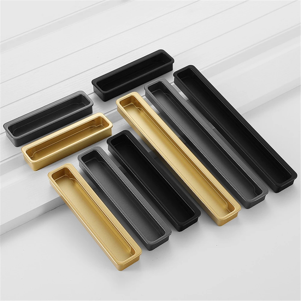 Modern Style Slotting Sliding  - Drawer Pull Gold recension och pris