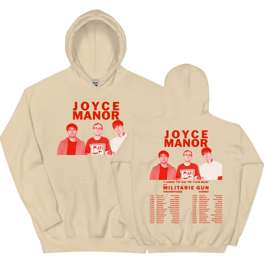 

JOYCE MANOR I USED TO CO TO THIS BAR Hoodies Winter Hooded Men Women Sweatshirts Fleece Casual Group Graphic Pullovers Unisex
