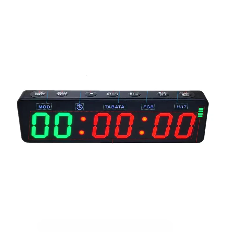

Mini 1 Inch 6-digit Led Timer Clock Indoor/Outdoor Magnetic Count-up/down Multifunctional Gym Timer