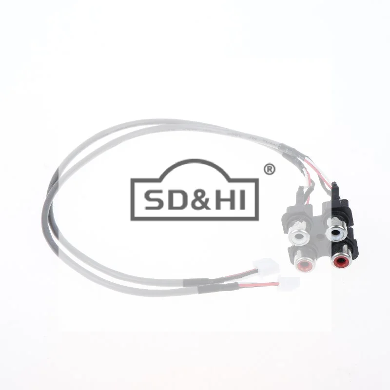 Audio Signal Cable 2  TO XH2.54MM-3PIN Audio Input Socket 30CM Line Length Extended Sound Signal Interface For Panel
