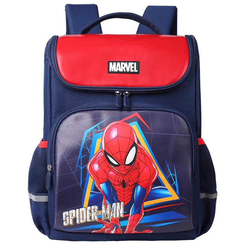 Marvel Boy Orthopedic School Bag Grade 1-3 Spider Man Captain America Primary Student Shoulder Backpack Large Capacity Mochilas
