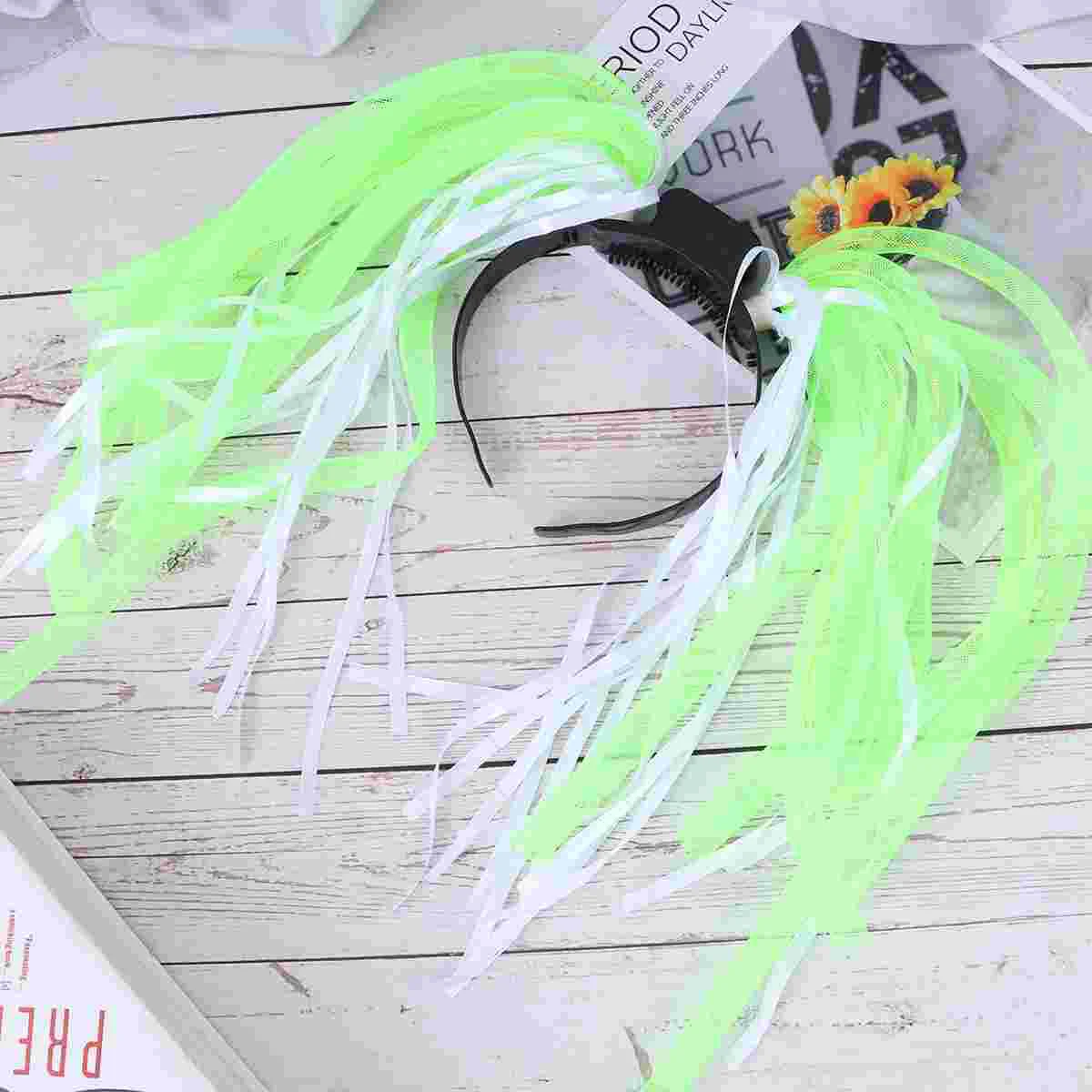 Halloween Accessories Flash Hair Band Braid LED Head Headdress Orange Bride