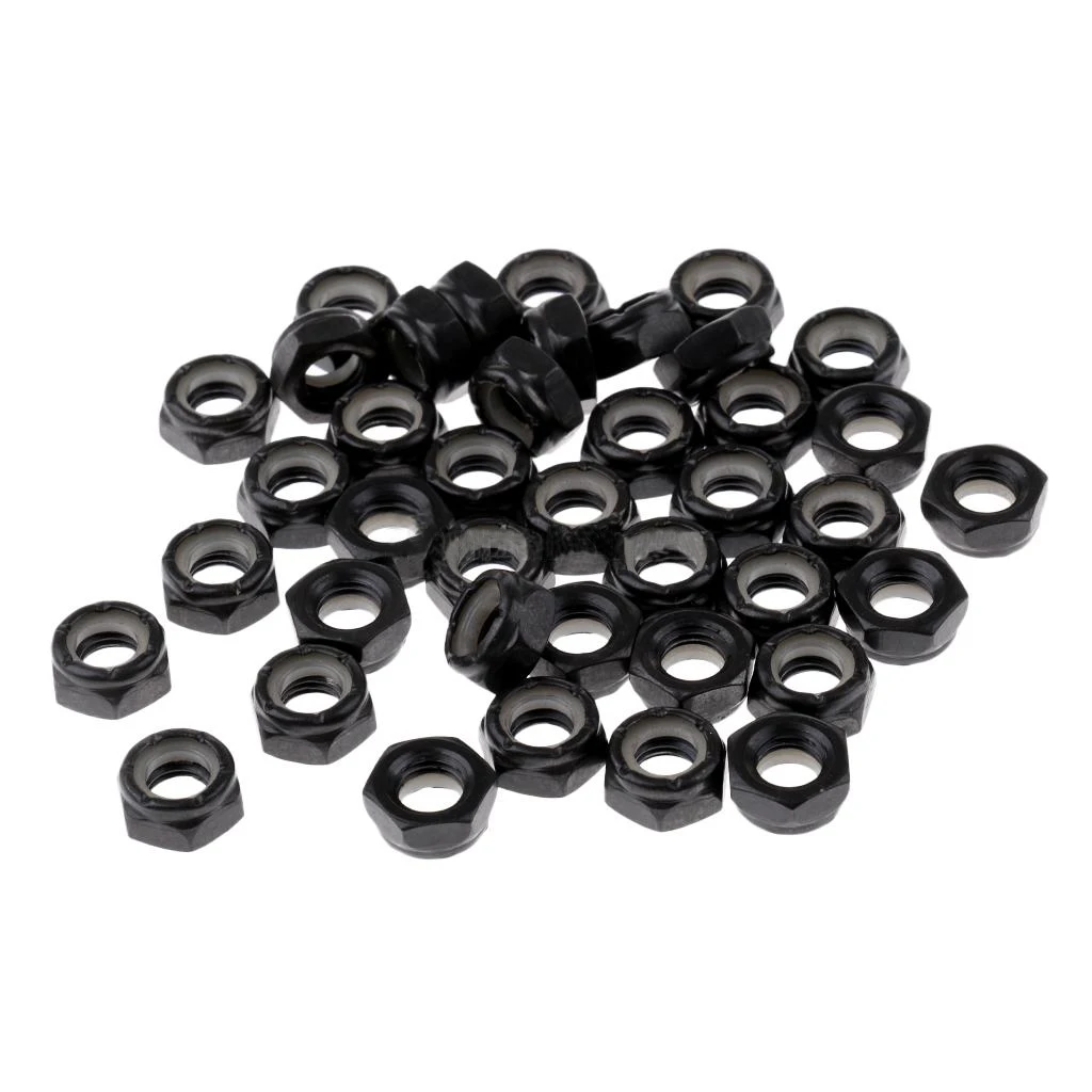 Skateboard Part Truck side Screw Nuts 4pcs Skateboard Truck Side M8 Nut Skateboard Bridge Side Nut Long Board Parts