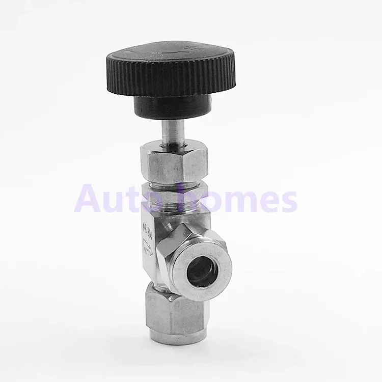 Right Angle Needle SS304 6 8 10  Inch Ball Valve Hard Tube Needle Valve