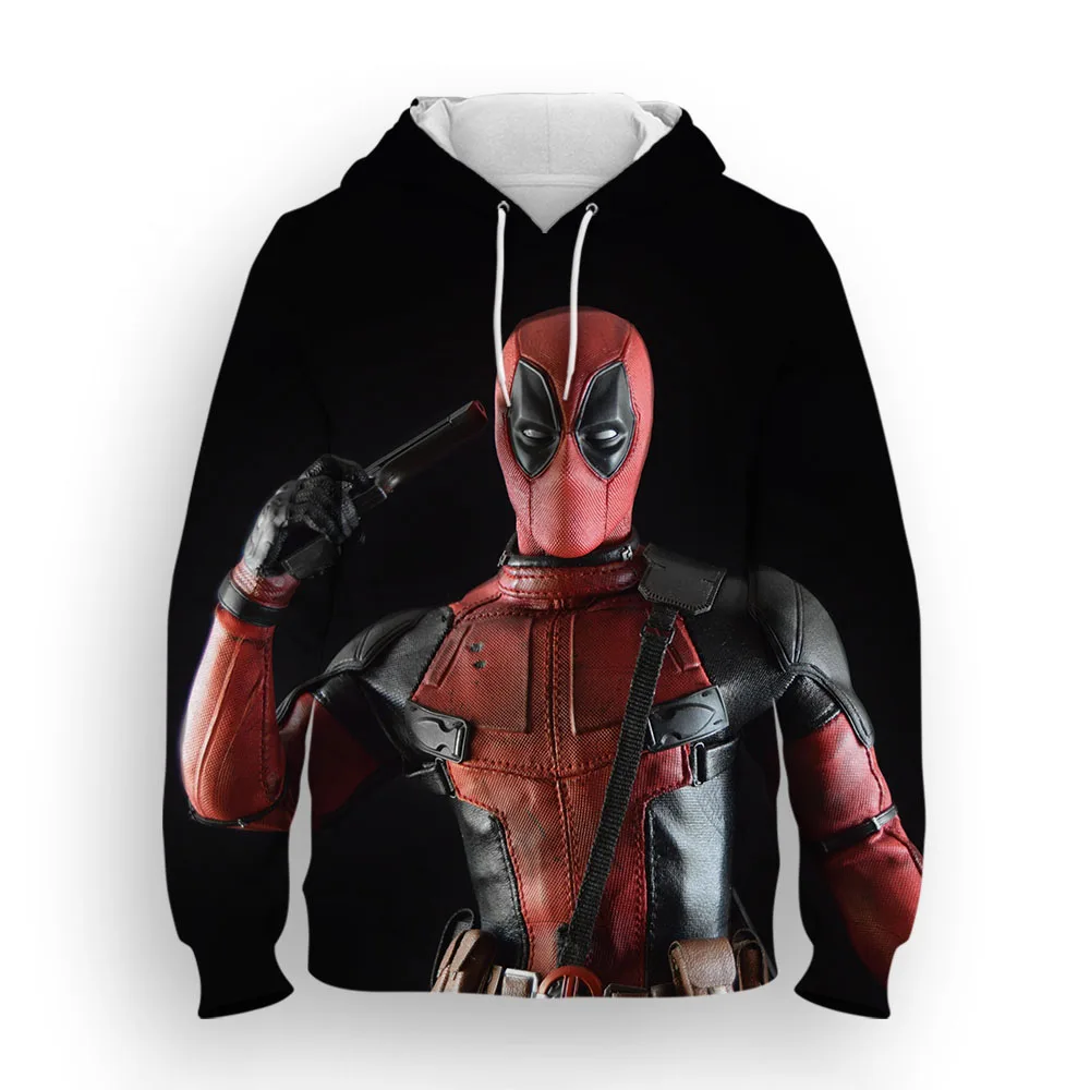 Miniso Hoodies Deadpool Movie 3D Print Streetwear Men Women Fashion Oversized Sweatshirts Hoodie Kids Pullover Tracksuit