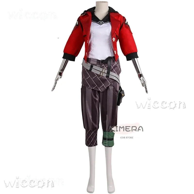 

a7d@Vi Arcane Violet Tv Lol Cosplay Costume Boots Game RolePlay Women Outfit Halloween Fancy Party Comic-con Hoody Coat Pants Su