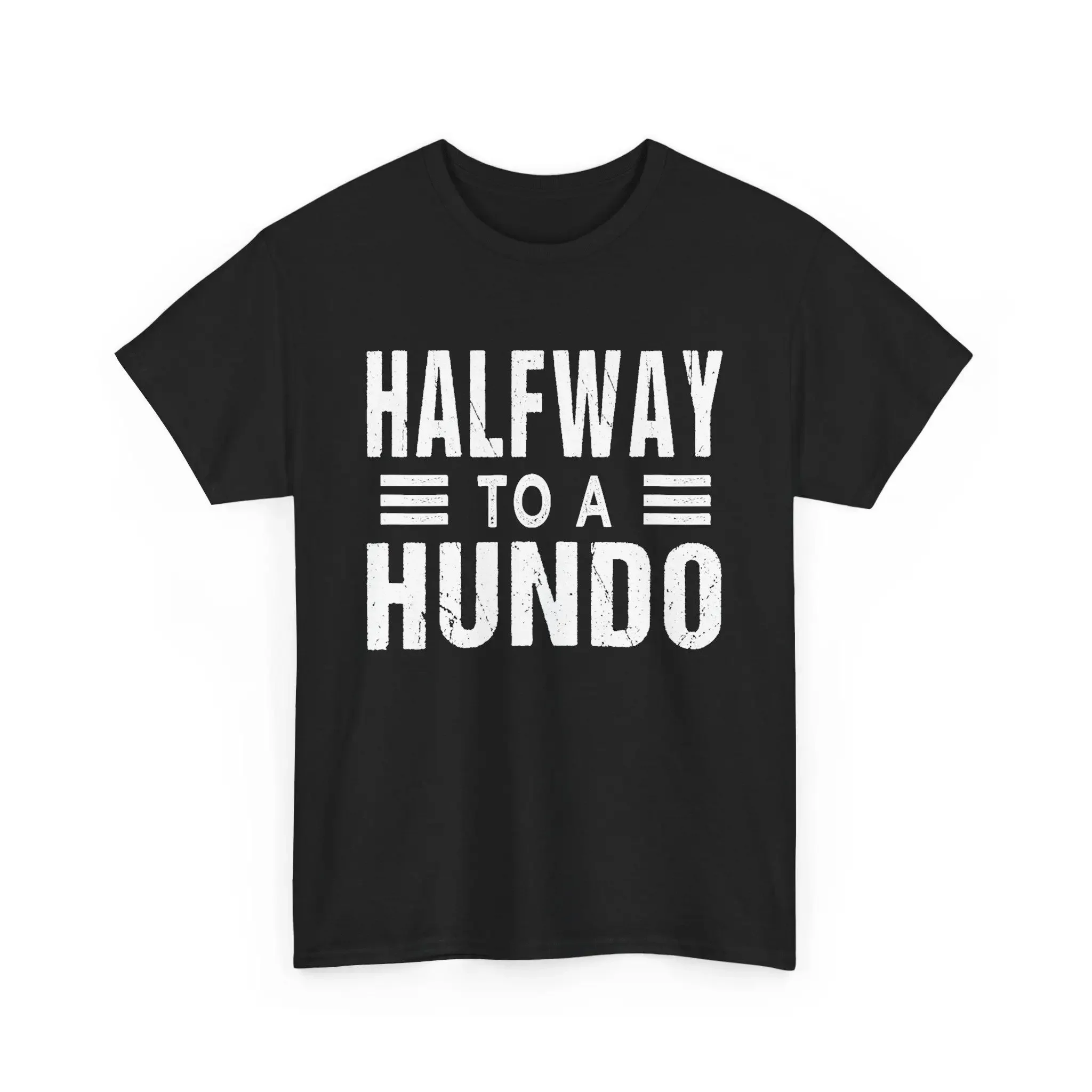 

Забавная футболка GifT для 50-летних годов на день рождения, половина до 100, кляп, половина 50 лет