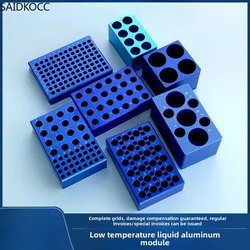 SAIDKOCC Ice Modular PCR Cooler Low-temperature Thermostat Pre-cooled Aluminum Ice Box 0.2/1.5/5/10/15/50ML Centrifuge Tube Rack