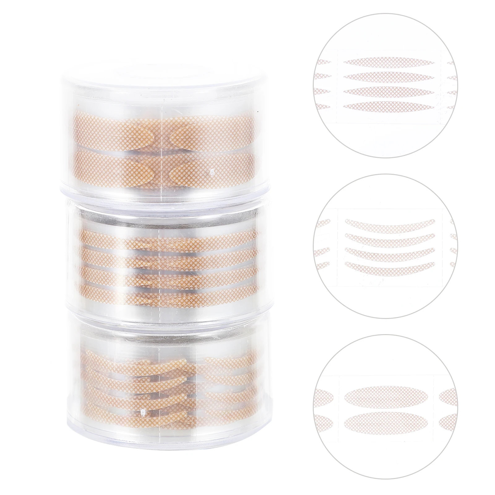 3 Rolls Eyelid Tapes Female Stickers Invisible Eyes Beauty Tapes Fiber Tool Salon Home Use