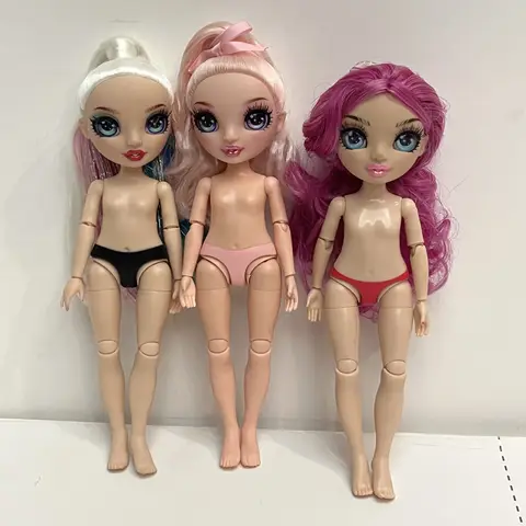 Rainbow Junior High School Doll Cute Trendy Doll Fashionable Girl Pretend Play Toy Doll