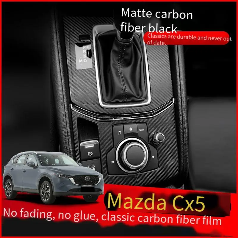 

For Mazda CX5 2017-2022 Car-Styling 3D/5D Carbon Fiber Car Interior Center Console Color Molding Sticker Decals Parts