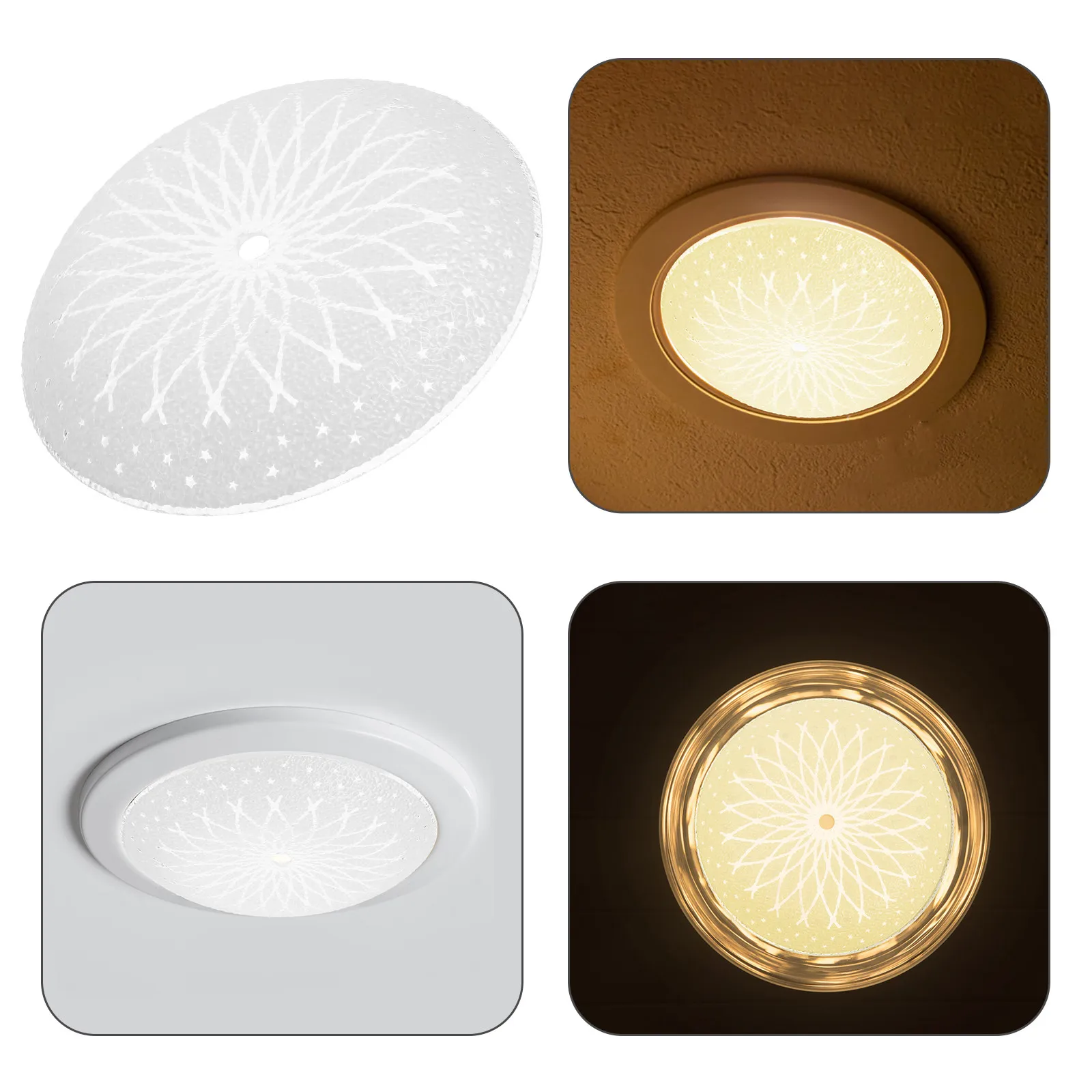 

Lampshade for Ceiling Light High Transmittance Frosted Finish Easy to Install Remove Living Room Bedroom Use