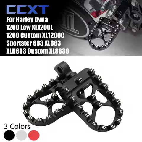 Motorcycle CNC 360&deg; Rotating Foot pegs For Harley Dyna Sportster FLFB FLSTF FXDB Iron 883 Softail Slim FLS Standard FXST XL1200L