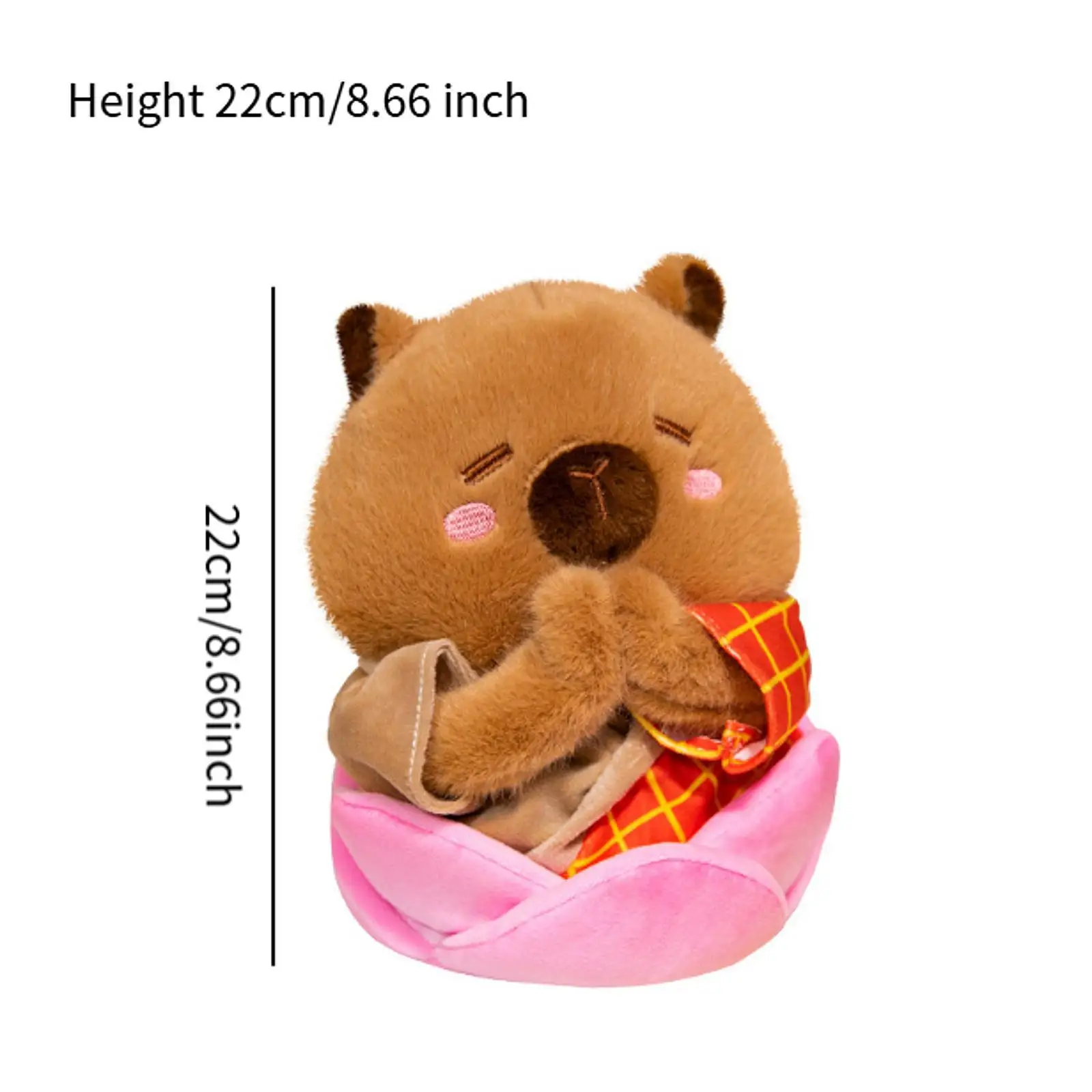 Capybara peluche da collezione Kawaii decorazione morbida Squishy Car Decor capibara peluche bambola ragazzi e ragazze famiglia bambini adolescenti