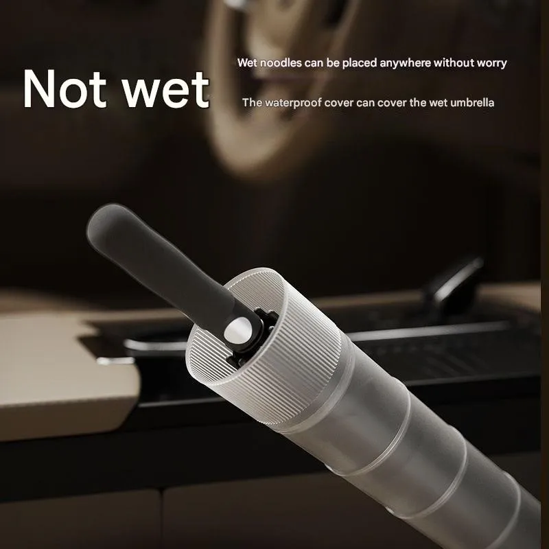 

8 Bone Long Handle Automatic Umbrella with Waterproof Cover Enlarged Thickened Reinforced Anti-storm RainProof Golf Umbrella