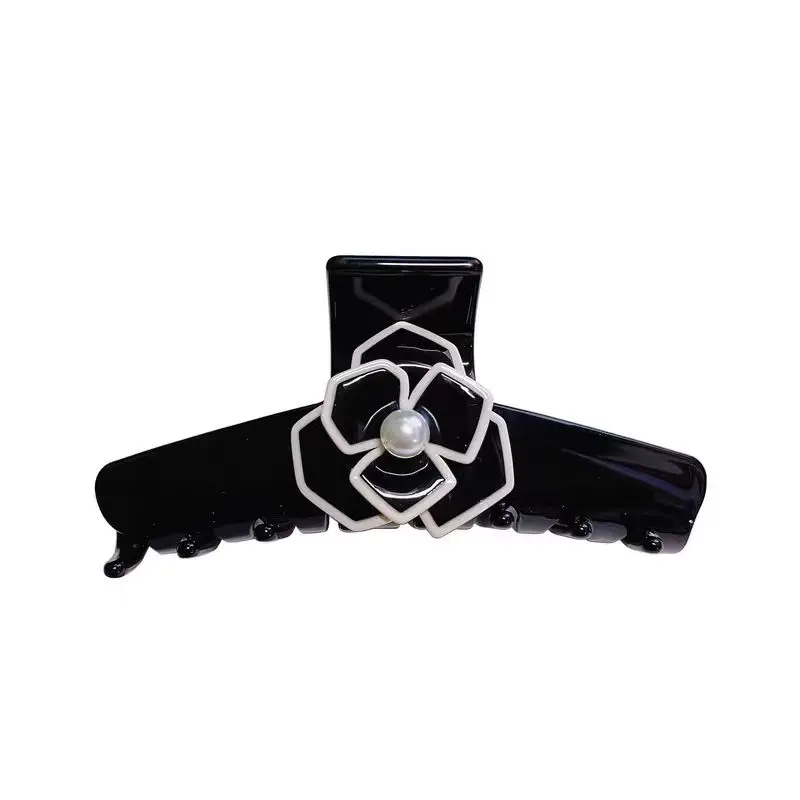 1 قطعة كاميليا التقاط كليب الفرنسية ثلاثي الأبعاد زهرة القرش كليب قرص كبير الشعر كامل التعادل الشعر التقاط كليب #3