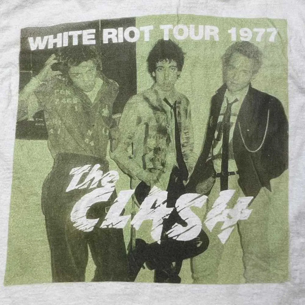 

Подарок тура The Clash 1977, белая футболка от S до 5XL, CT38