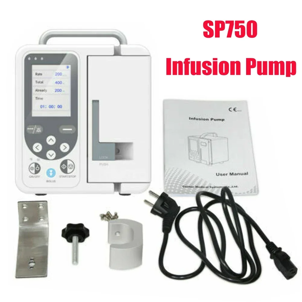 CONTEC SP750 Infusion Pump Real-time Alarm Large LCD Display Volumetric IV Fluid Syringe Pump (Human or Veterinary Use）