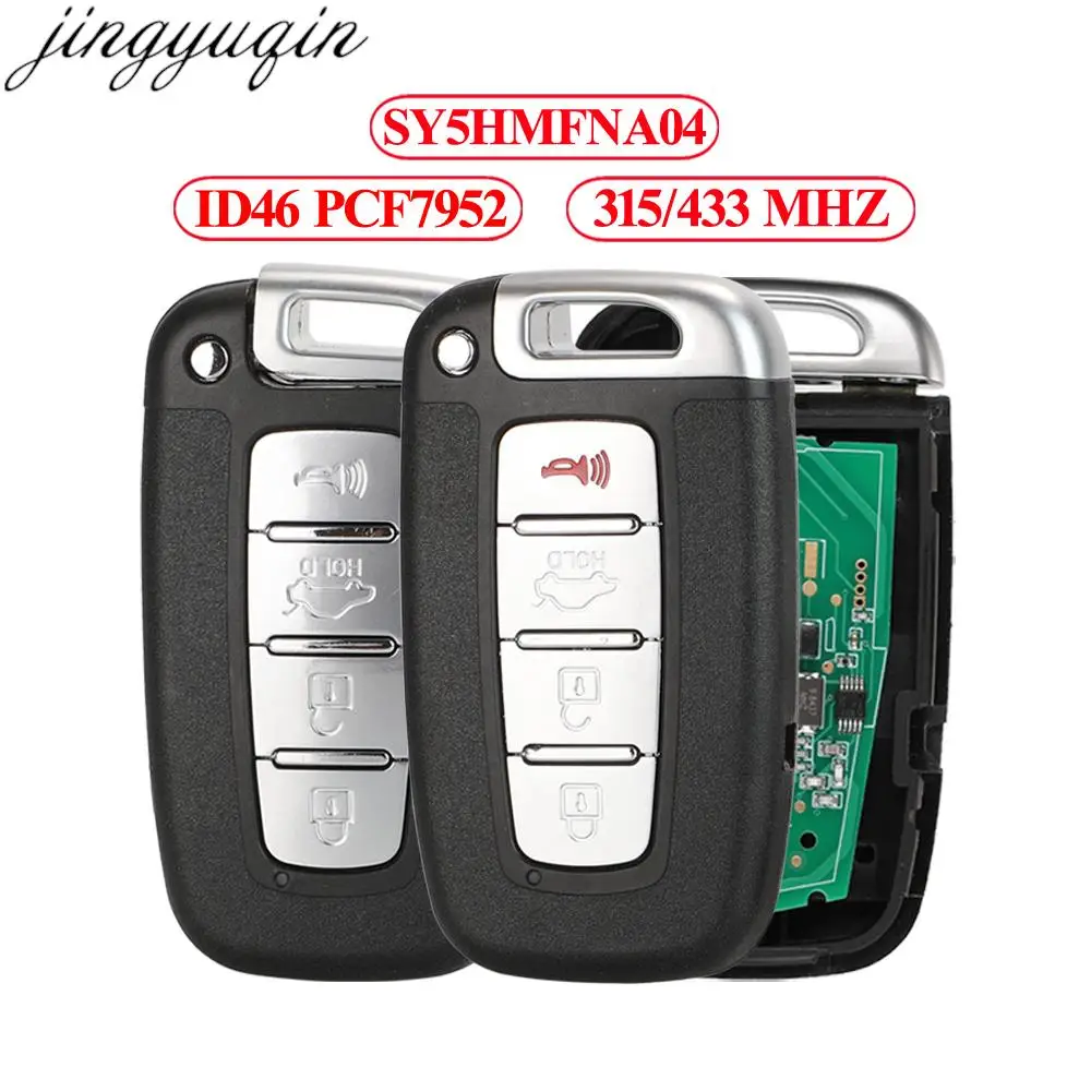 Jingyuqin Smart Key 315/433MHZ ID46 For HYUNDAI I30 IX35 Elantra Genesis Veloster Equus Tucson Sonata Kia Forte Soul Rio Sorento