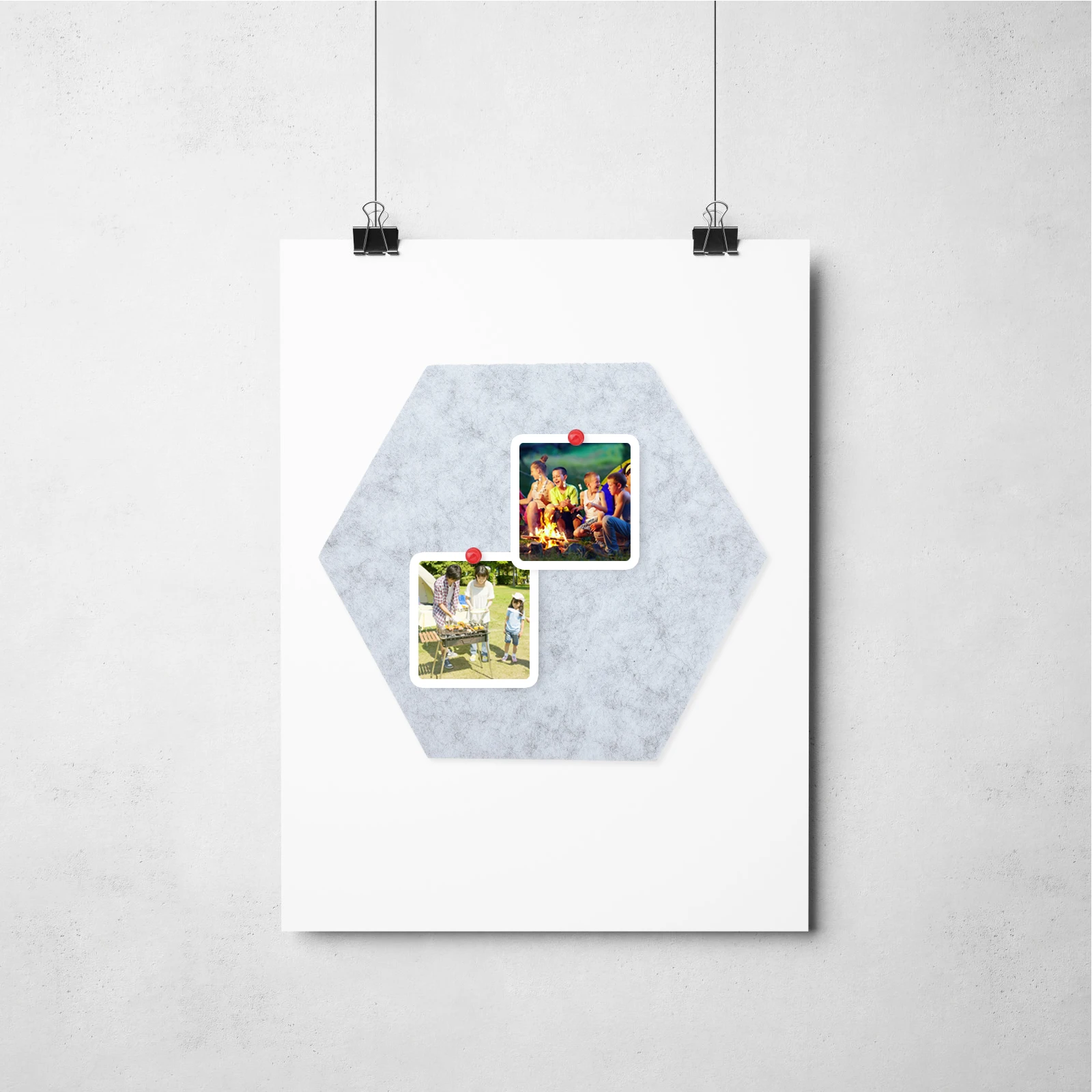 

1 set Felt Board Hexagon Wall Decor Soundproof Mat Bulletin Tiles Beige 10cm Side 20cm Diagonal Felt Wall Sticker