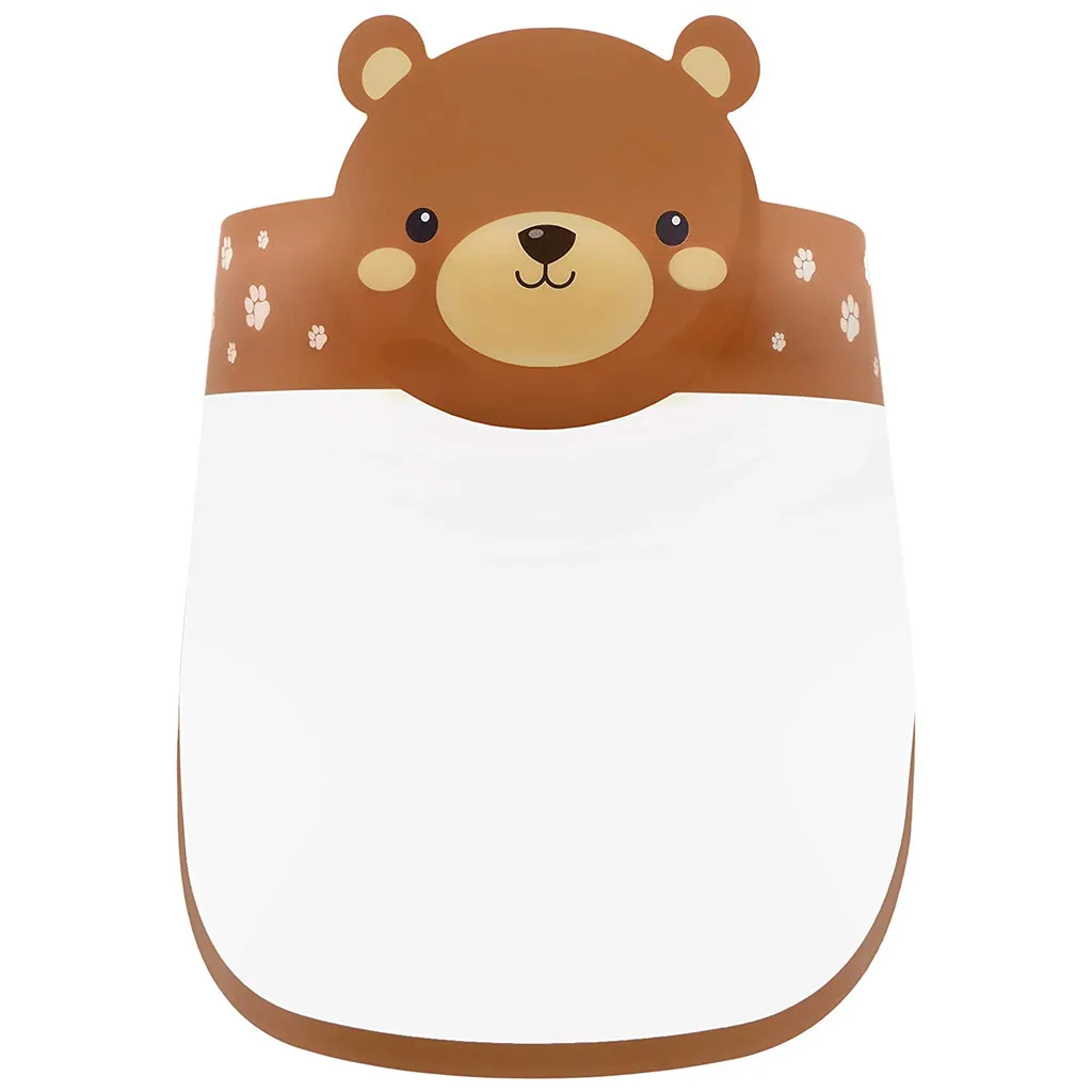 3d Cartoon Shield Face Trending 10pcs Kids Mask Bestseller Cute Animal Design Top Seller Clear Protective Cover Safety Visor T1