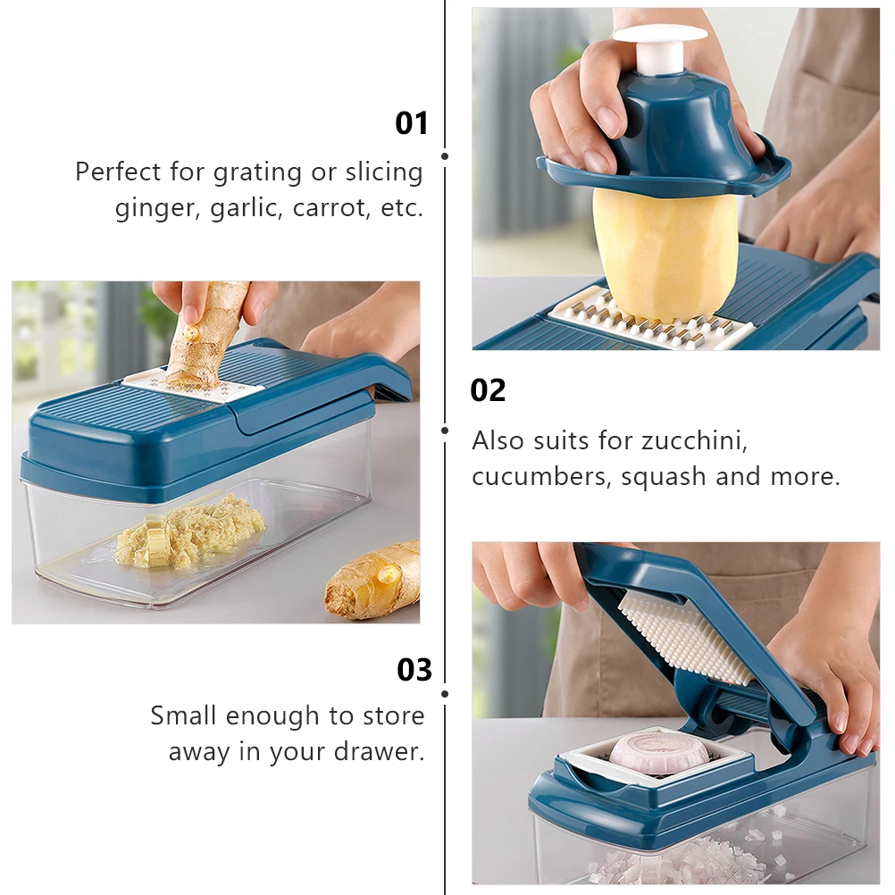 

Vegetable Chopper Garlic Slicer Ginger Grater Potato Shredder Kitchen Tool Veggie Fruit Peeler Carrot Cucumber