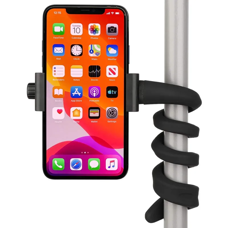 Draagbare Flexibele Wikkel Rond Mobiele Telefoon Houder Voor Iphone Samsung Verstelbare Standaard Voor Auto Kinderwagen Fiets Boot Bureau Bed Mount