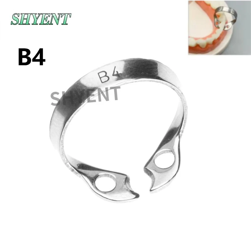 

5PCS Dental Rubber Dam Clamps B4 Oral Care Clip Rubber Dam Holder Endodontic Clamp Stainless Steel Clip Holder Placer