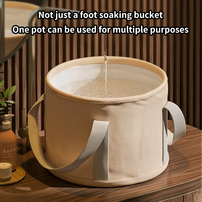 Portable Collapsible Foot Bath Basin With Handles Perfect For Soaking Feet Traveling Camping And Outdoor Activities - view 3