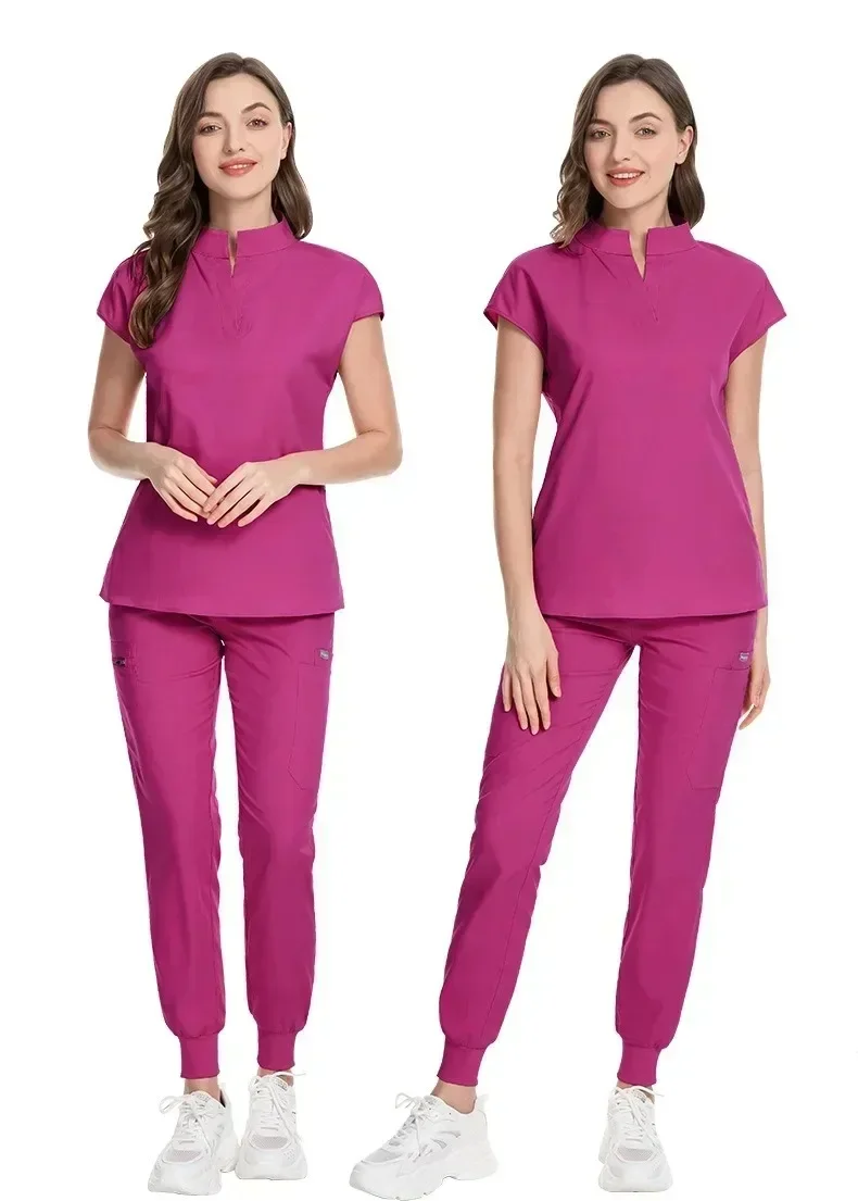 الزي الرسمي للنساء من Clinicos mujer، مجموعة فرك مرنة، مستشفى سبا للتجميل، سراويل علوية جراحية، ملابس أطباء التمريض