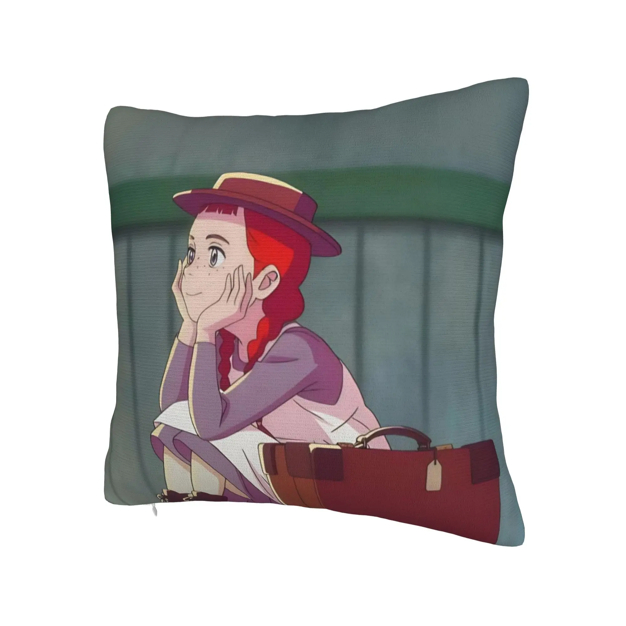 A-Anne Shirley Cartoon Pillowcases Merch Printing Cushion Cover Decorative  Pillow Case Cover Chair Multi-Size