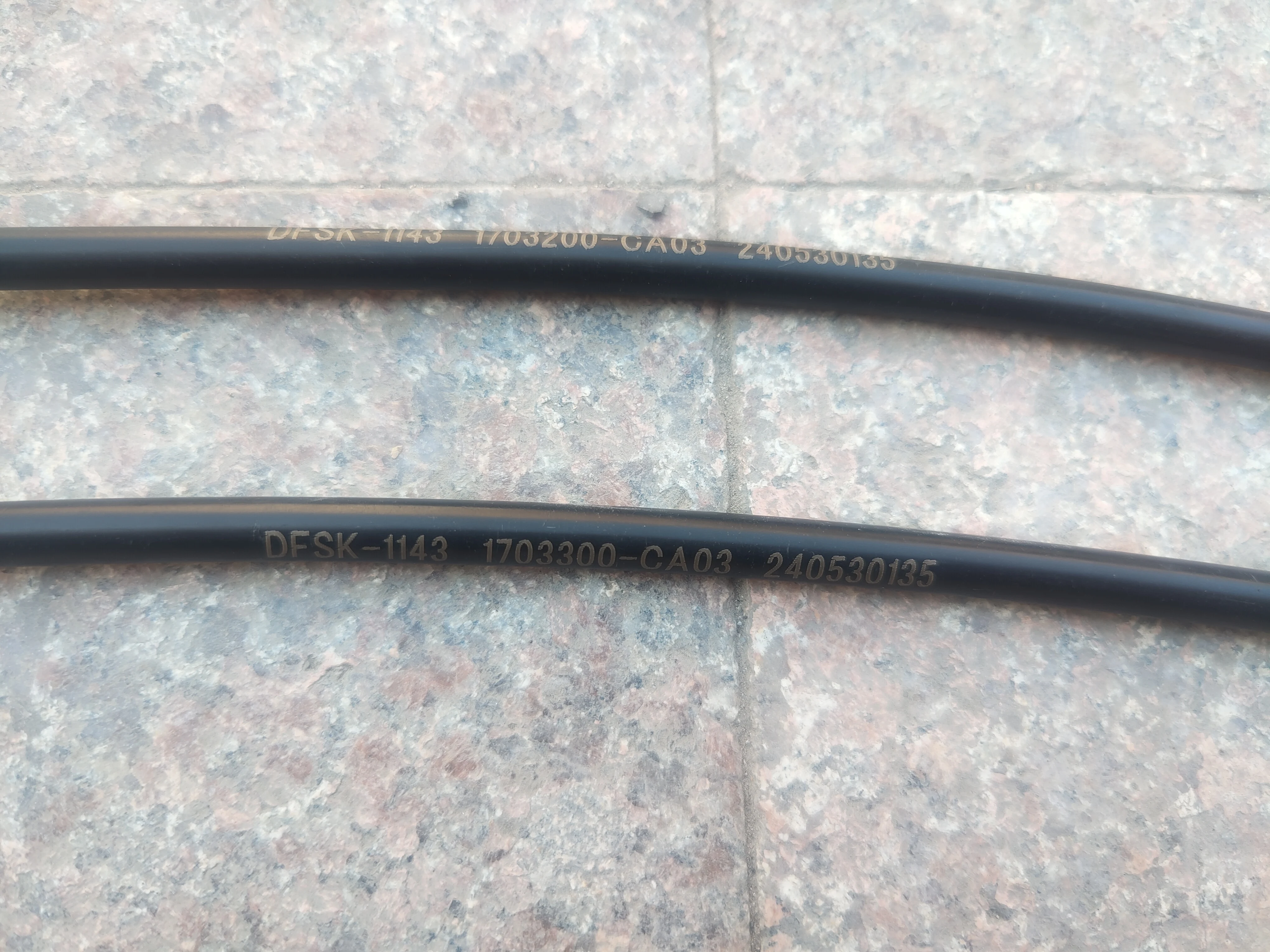 

DFSK C37 C35 gear shift cables 860mm and 780mm 1703200-CA03 & 1703300-CA03