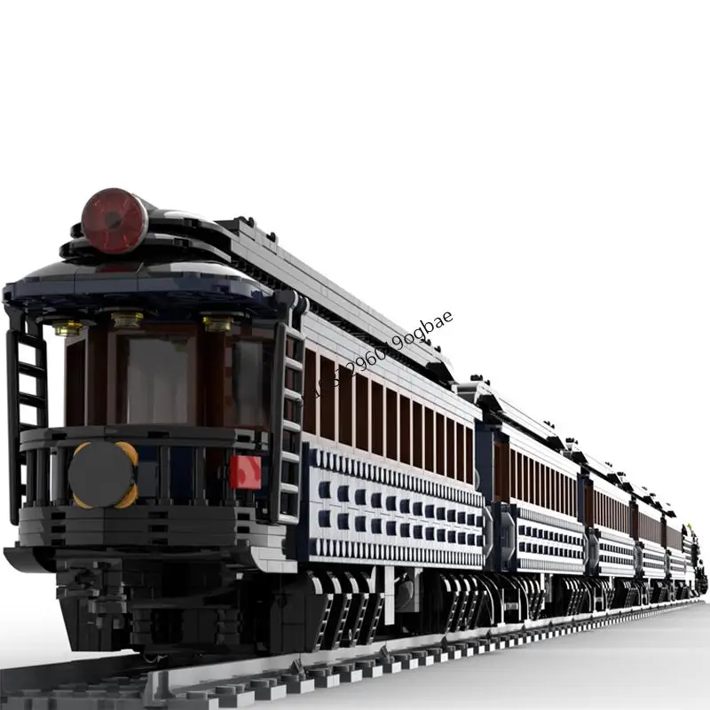 

Новинка, 7284 шт., городские технические поезды, железнодорожные Moc, полярные экспресс-карелки, модель строительного блока, креативные идеи «сделай сам», детская игрушка в подарок