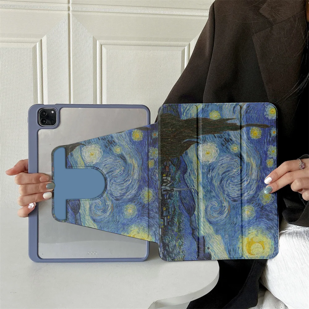 

360 ° Rotating Foldable Case to Easily Protect Your Pad: Compatible with iPad Air 6,Air 5,4,10,2024,air m3/a16 2025