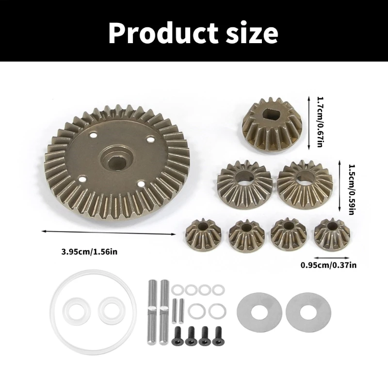 أدوات نظام تفاضلية عالية الكفاءة مجموعات النظام التفاضلي 39T ل XV02 TT02 MB01 BT01 XM01 أجزاء سيارة التحكم عن بُعد