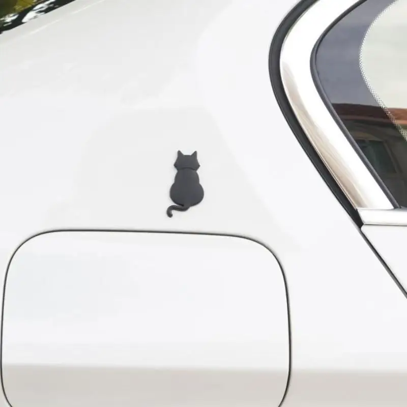 

[Q]Cute 3D Metal Cat Sticker Personalized Cat Car Emblem Originality Car Covering Decor Car Exterior Decorative Sticker
