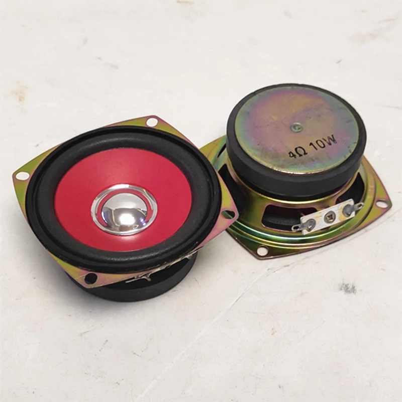 2pcs 3 Inch Subwoofer 4 Ohm 10W Audio Portable Speakers Unit HIFI Full Range Low Frequency For Car Mounted Household