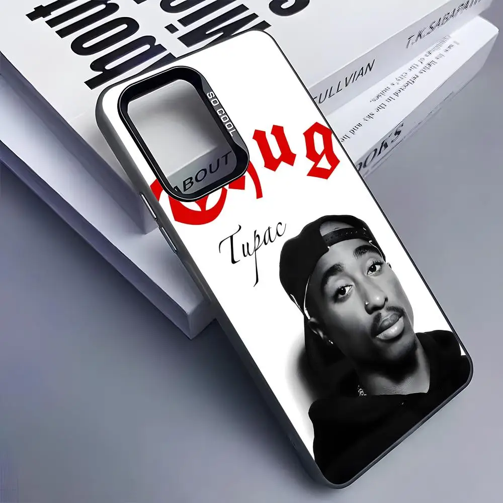 Tupac Shakur Phone Case for Samsung Galaxy A57 56 55 54 52 37 36 35 34 27 26 25 17 16 5G Colorful Silver Cover