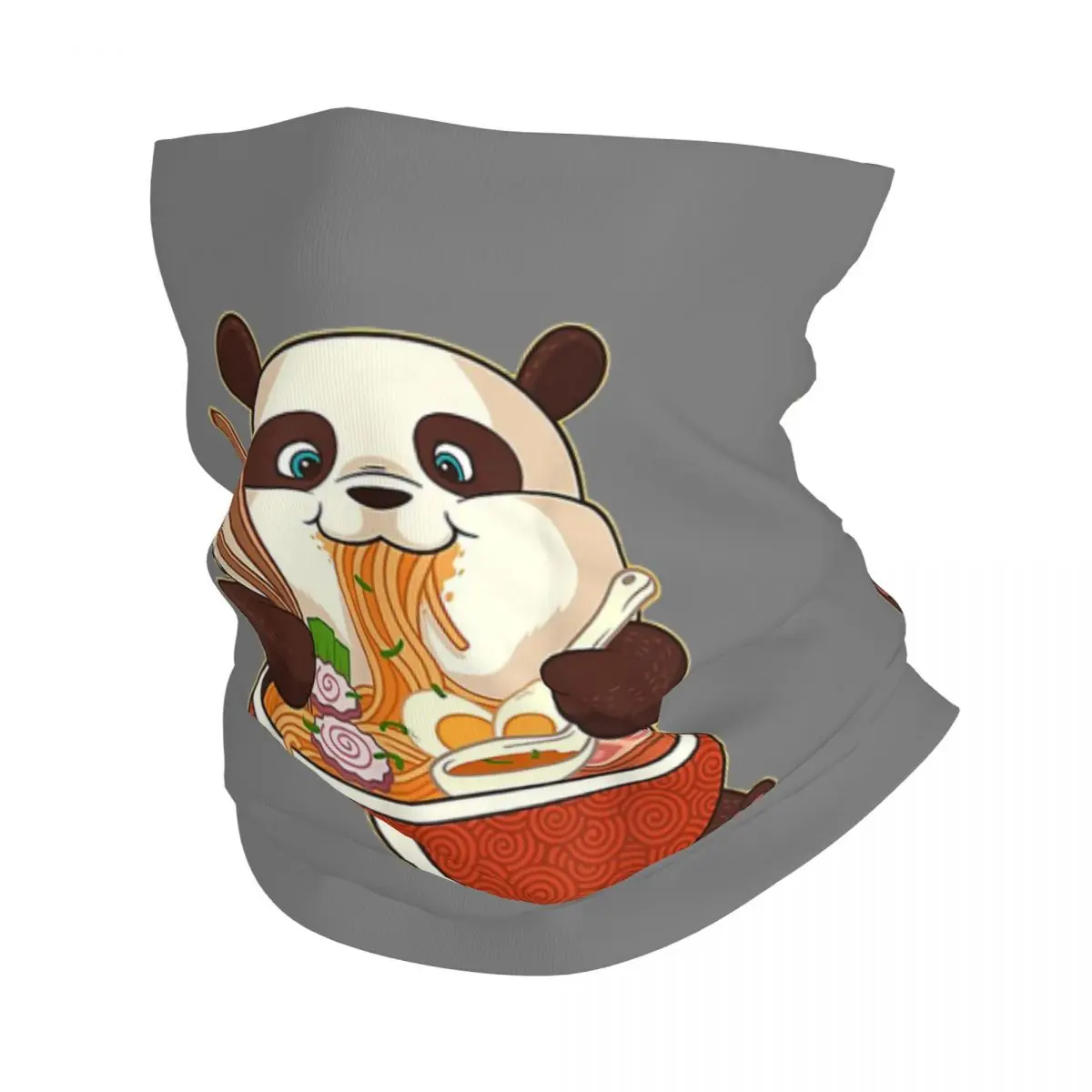 

Kawaii Cute Anime Panda Otaku Japanese Ramen Noodles Gift Bandana Neck Cover Printed Wrap Scarf FaceMask Cycling For Men Women
