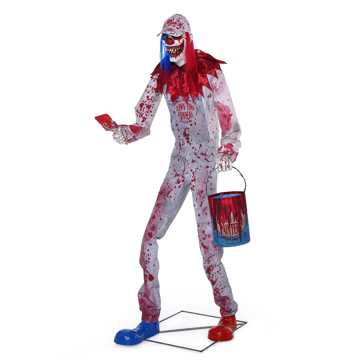 

Paint bucket clown electric induction haunted house decoration scene arrangement decorative props ornament