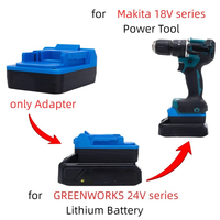 Battery Adapter Converter for GREENWORKS 24V series Lithium Battery To Makita 18V series Power Tool (Only Adapter)