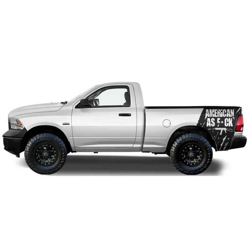 

Car Stickers Vinyl Decals Stickers Side bed bands 4x4 graphic For DODGE RAM TRUCK 1500/2500 2009-2018 Car Accessories