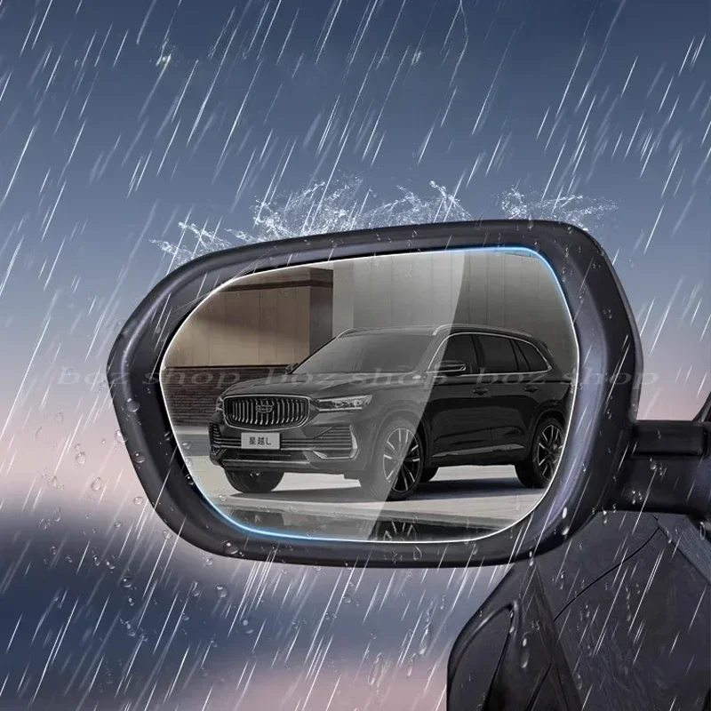 

For GEELY Monjaro KX11 Xingyue L After 2023 Car Rearview Mirror Rainproof Film Auto Reflective Rearview Mirror Waterproof Cover