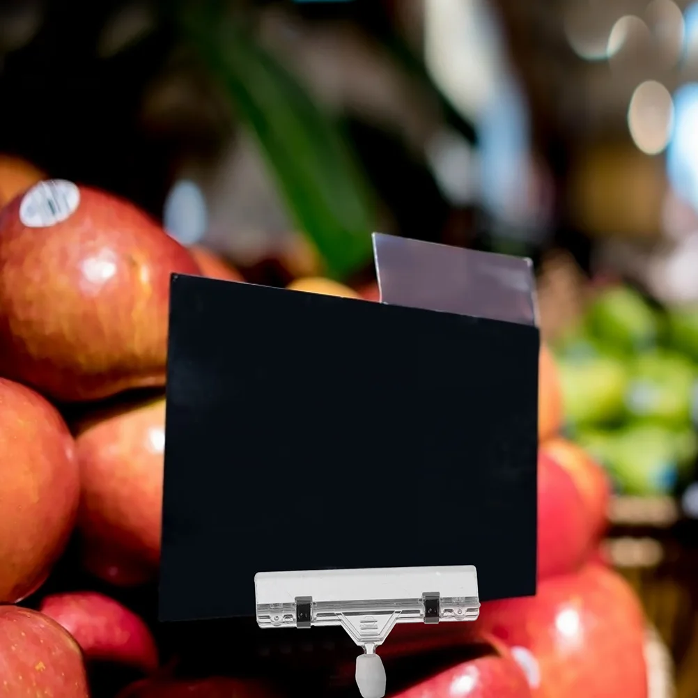 

6pcs Magnetic Price Tag Clamps Label Holders Supermarkets Adjustable Sign Clips Display Stands Chalkboard Signs Retail