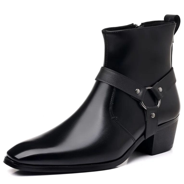

Men's Boots Fashion Designer Chelsea Boots Luxury High Quality Men Cowboy Boots Black Brown Zip Wedding Office Dress Shoes Male
