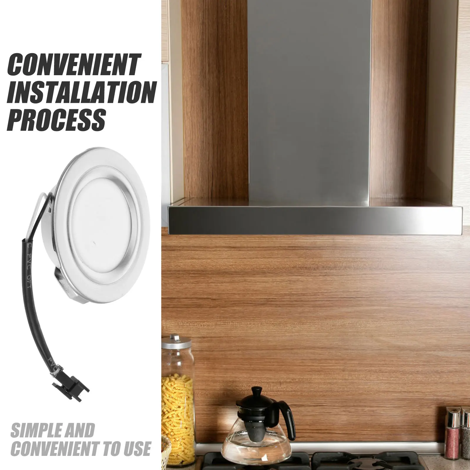 

Led Range Hood Bulb 12V Bright Waterproof Small Kitchen Vent Replacement Efficient Heat Dissipation Easy Install Under Cabinet