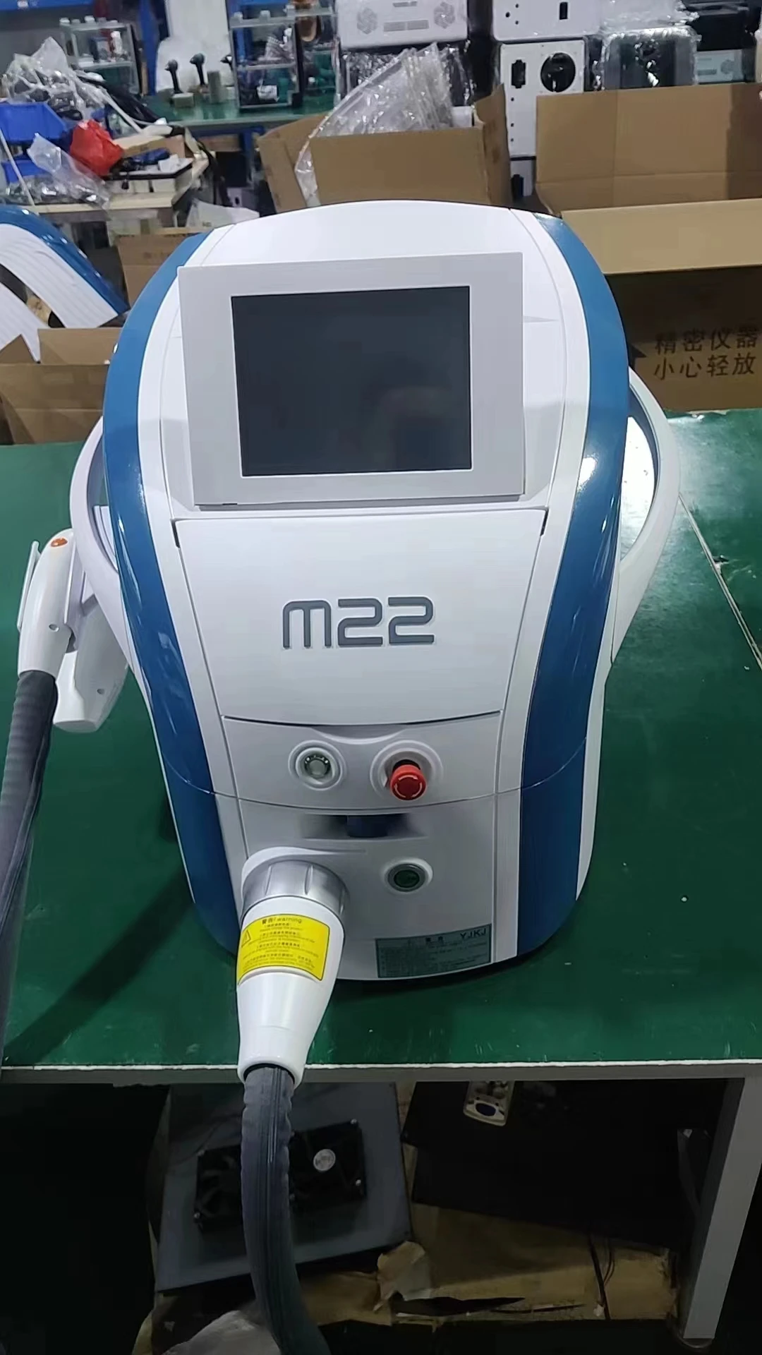 M22 IPL Nd yag Laser penghilang bulu 2 in 1, mesin penghilang tato peremajaan kulit penghilang pigmentasi, Epilator rambut wanita 3000W