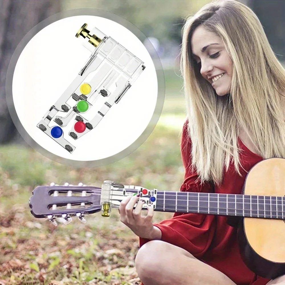 1PC Guitar Beginner Training Chord Learning Tool Finger Painless Attachment Practice Accessories